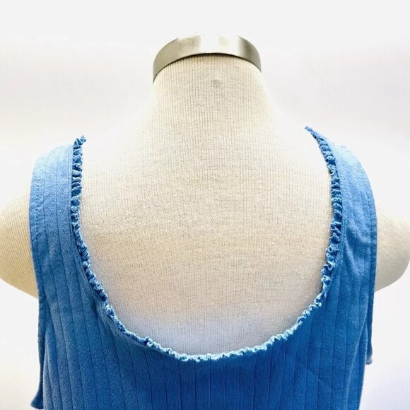 NWT SO GOODS FOR LIFE Juniors Sleeveless Pullover Hensley Neck Blue Shirt XXL - Picture 8 of 9